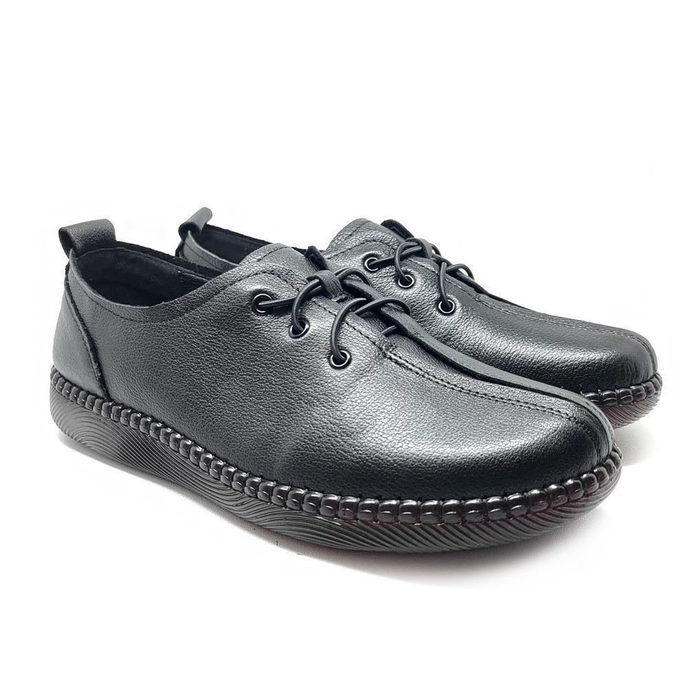 PROMO Pollux Monday WBB 256 - Flat Shoes Wanita Bertali Oxford Casual Style