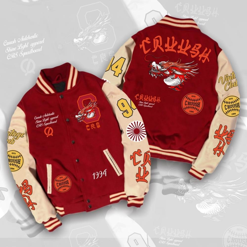 PROMO Jaket Varsity Baseball Original Ful Bordir - Jaket Bomber Varsity Original Premium - Jaket Bas