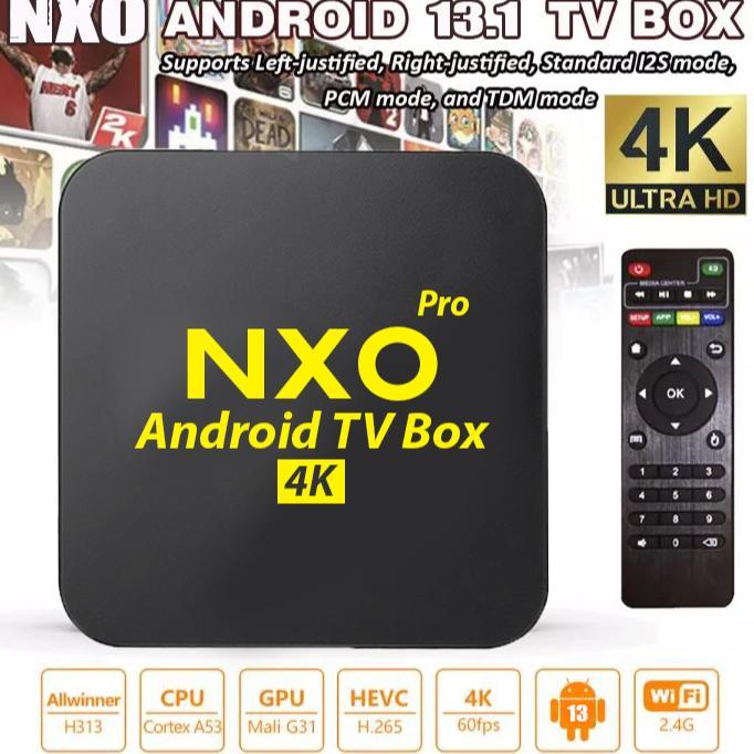 TERMURAH NXO TV Box Android 4K 5G Android 13 Ram 16GB Rom 256GB WiFi 5G/2.4G Smart TV Box Ultra HD N