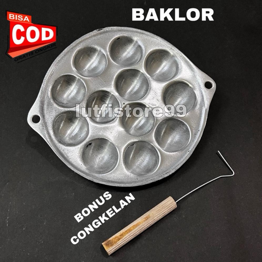 PROMO Cetakan Telur Baklor 12 Lubang Martabak Telur Mini Anti Lengket Free Sutil Cetakan Kue Cubit T