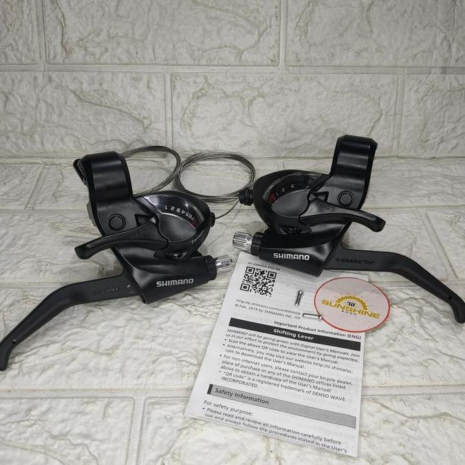 Ready Shifter Handle Rem 7 x 3 Speed SHIMANO ST-EF41 Original Sepeda MTB