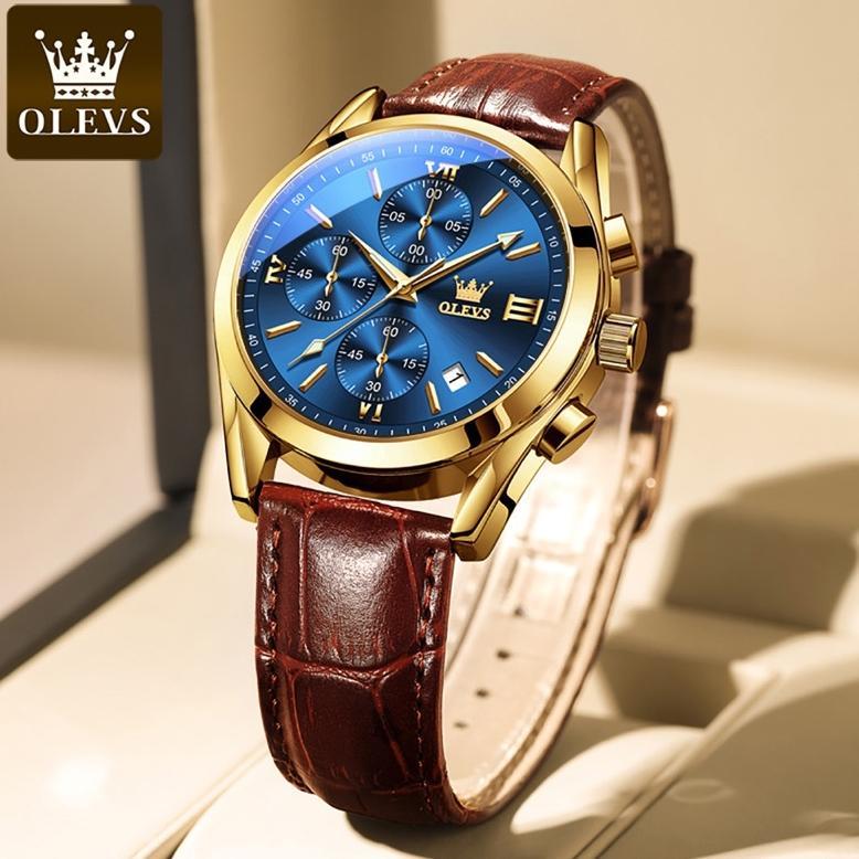 FAVORIT strap tali jam tangan olevs aftermarker 2872 hitam dan coklat