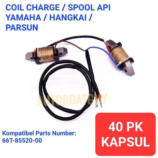 66T-85520-00 Coil Charge / Spool Sepul Api Yamaha 40 PK HP Kapsul