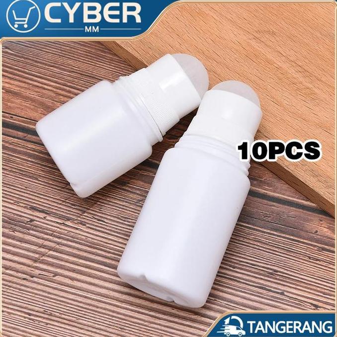 SYLVETI 10 Buah Botol Roll On 30ml 60ml Plastik Botol Deodorant Kosong Roll On