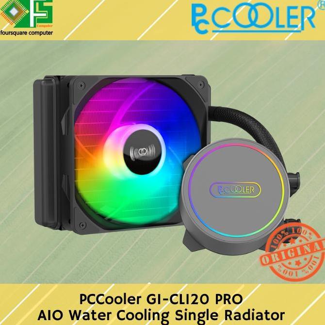 TERBARU - AIO Water Cooling PCCooler GI-CL120 VC RGB CPU Cooler Water Cooling PC