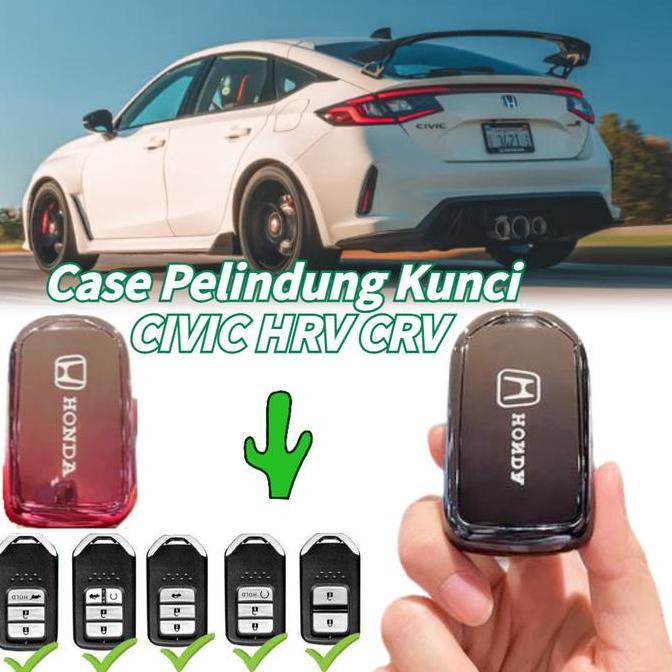 RGPOTZ Cover Kunci Mobil Honda Smart Key 2024 Casing Sarung Kunci CIVIC HRV JAZZ CITY ACCORD CRV Key