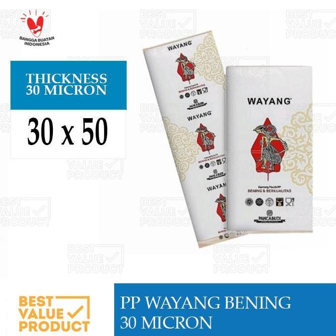Newbitc- Langsungbungkus- Plastik Pp Bening Pp Yang Uk 30 X 50