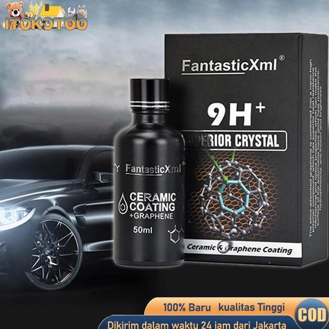 AQZEVUN Nano Ceramic Coating Mobil 50ml Mobil Crystal Diamond Graphene Coating 9h+ Pelindung Car Nan
