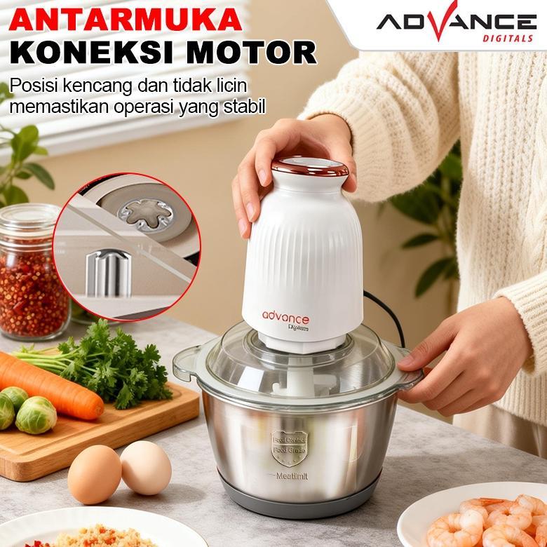 HOT DEALS Advance Chopper 2L Stainless Multifungsi coper daging dan bumbu chopper daging dan bumbu c