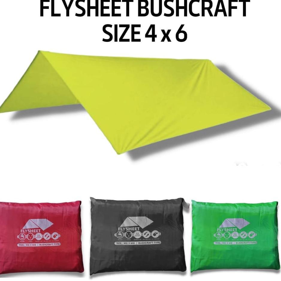 [Cod] Flysheet 4X6 Traptent - Flysheet 4X6 Waterproof - Terpal Tenda 4X6 - Bivak Tenda 4X6