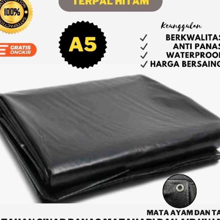 Terpal Hitam A5 Ukuran 4X6 4X5 4X4 Waterproof