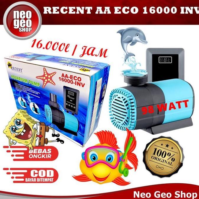 RECENT AA ECO 16000 INVERTER Pompa Celup Kolam Ikan Aquarium WaterPump