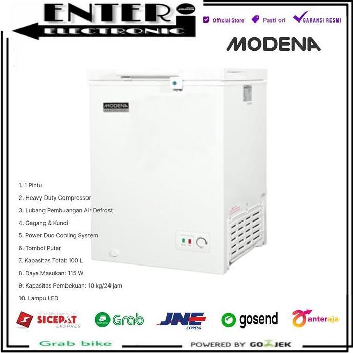 MODENA MD0107 - CHEST FREEZER BOX MODENA 100 LITER MD 0106 W / MD 0107