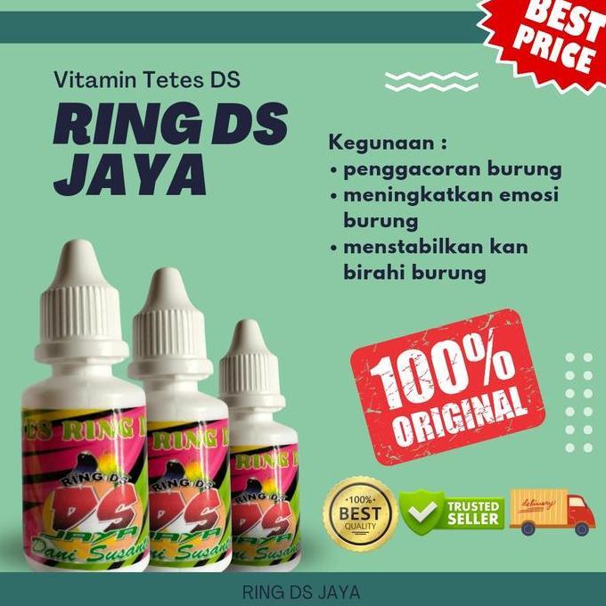 // RING DS JAYA DANI SUSANTO VITAMIN TETES DS LOVEBIRD MURAI SEMUA JENIS BURUNG NGEKEK GACOR BERPRES