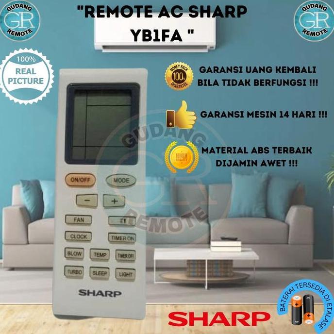 REMOTE REMOT AC SHARP YB1FA ORIGINAL