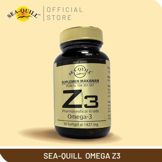 Sea-Quill Z3 Omega 3 Isi 50s - Vitamin Kolesterol Jantung - Kesehatan Otak Daya Ingat - Sofit
