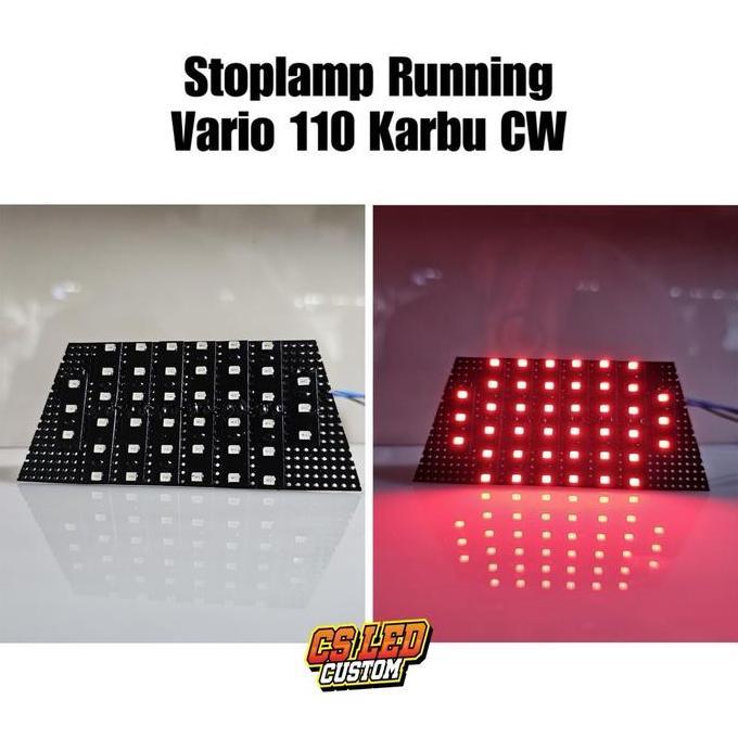 Stoplamp Running Vario 110 Karbu / Varla 11 mode wajib dc led strip Lampu Motor