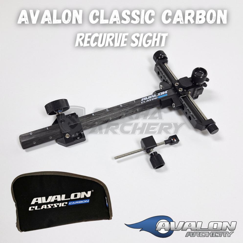 Recurve Sight Avalon Classic Carbon | Fisir Avalon Carbon Classic