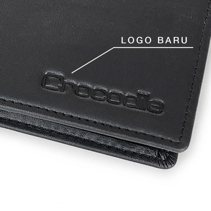 Vinamaharaja - Crocodile 884BY Dompet Pria Men Wallet Leather Kulit Original - Hitam Sekat Uang dan 