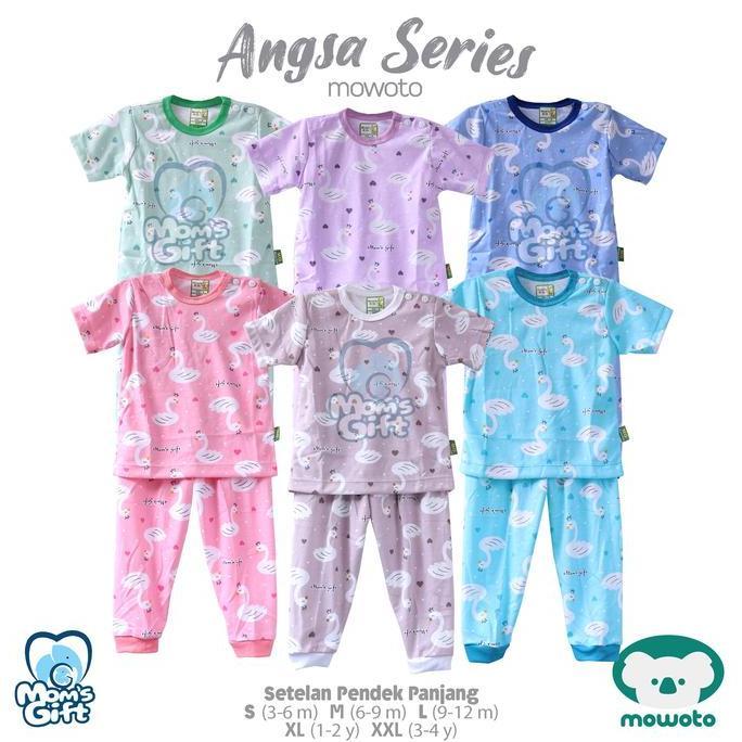 Moms Gift Setelan CPR Angsa ( 0-4 tahun ) Setelan Piyama Baju Tidur Anak - Mowoto