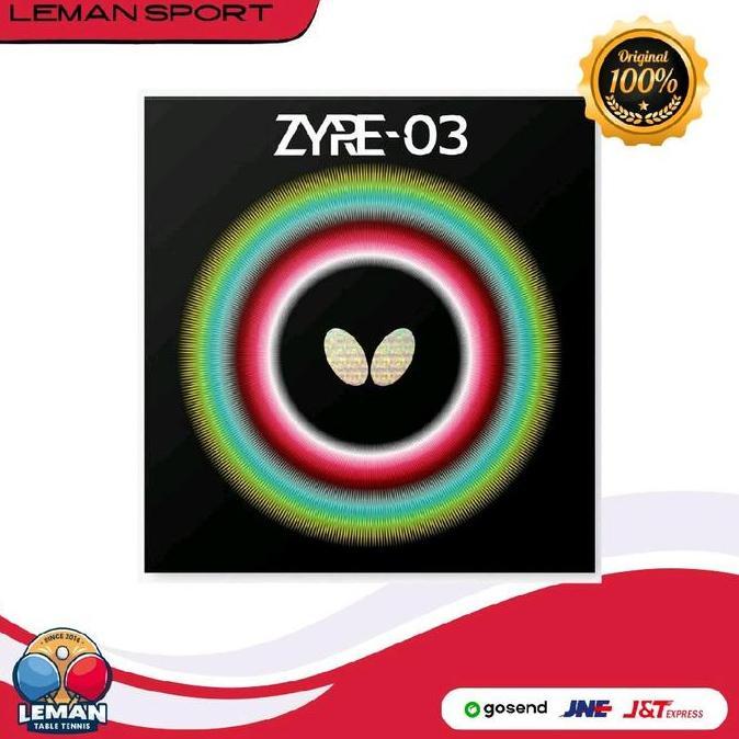 BEBAS ONGKIR - Karet Butterfly Zyre 03 / Karet Pingpong Tenis Meja