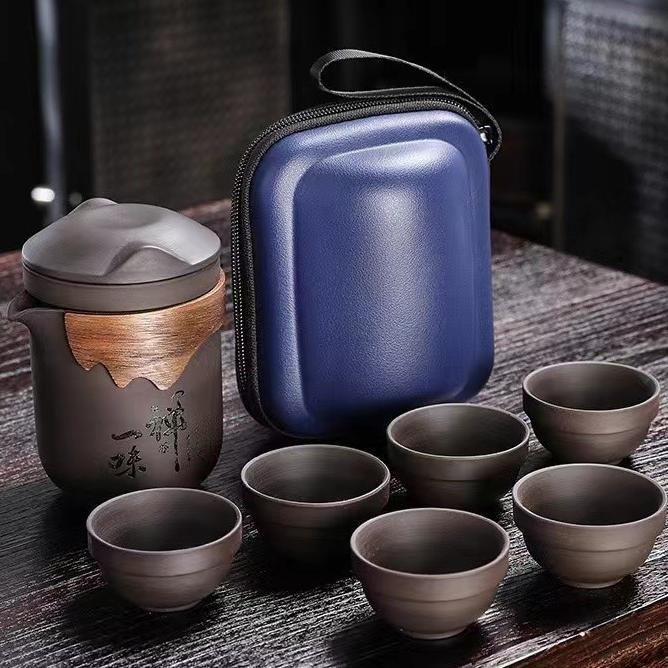 Tea Pot Set Travel Tea Set Portable With Bag