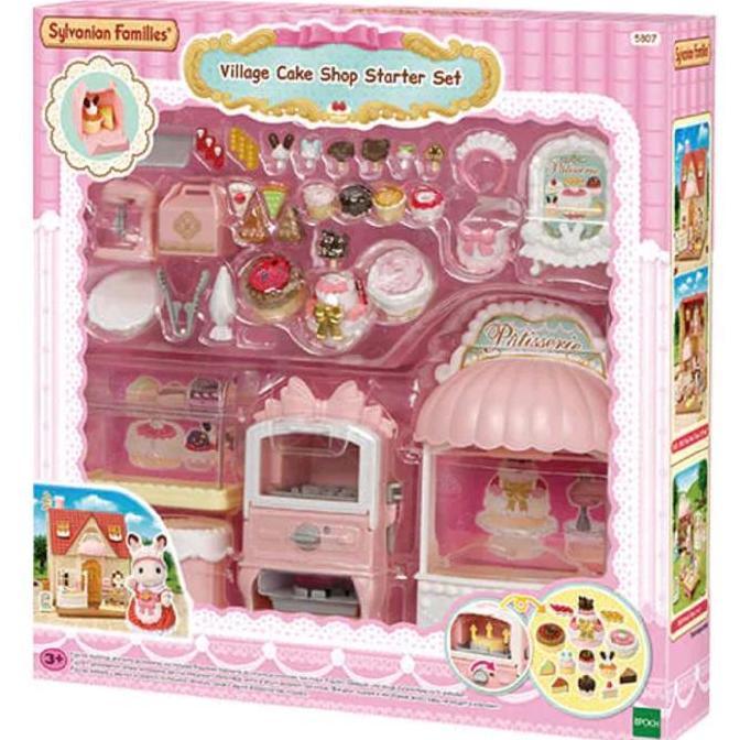 Mainan Anak Boneka Sylvanian Families Village Cake Shop Starter Set 5807