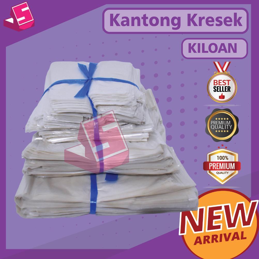 Kantong Kresek Kiloan Bening / Kiloan Putih Tulang / Kresek Loss Bening / Kantong / Kresek Sampah