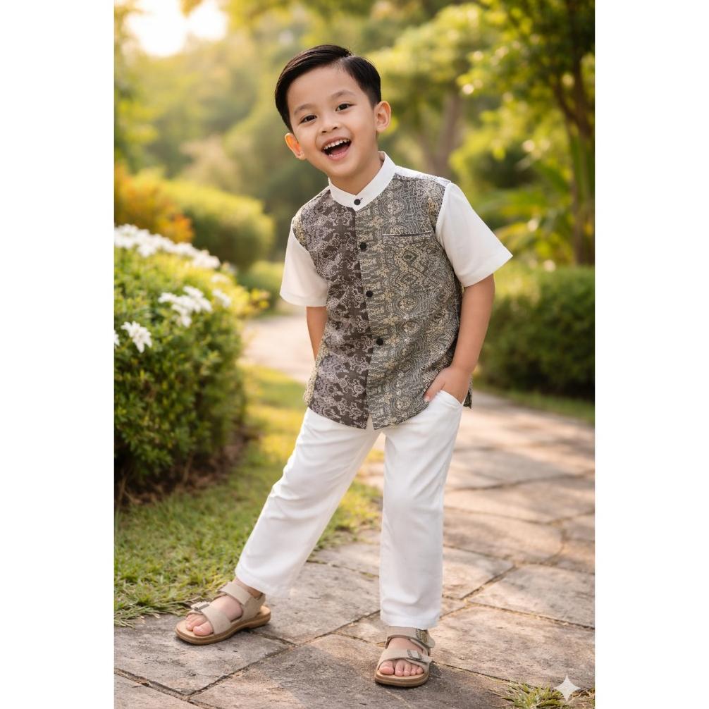 Super Deal Halomam - Aqso Koko Anak ( Baju Koko Anak / Setelan Anak 6 Bulan - 8 Tahun )