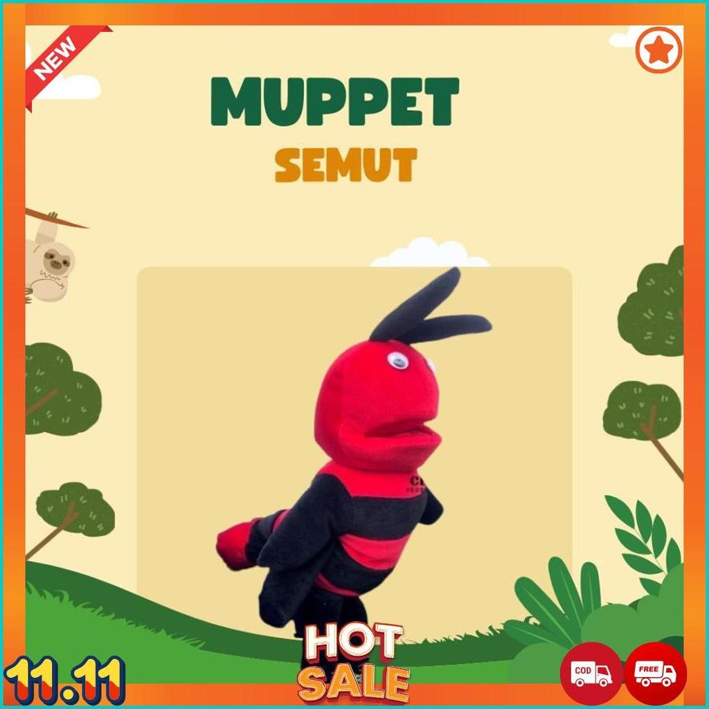 Boneka Muppet Karakter Semut | Handpuppet Ventriloquist Boneka Cablak Edukasi [J6]