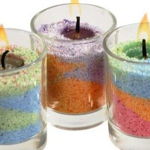 Lilin Gelas Whiskey Pasir Warna 200 Gr Aesthetic Penerangan Daya Bakar 48 Jam