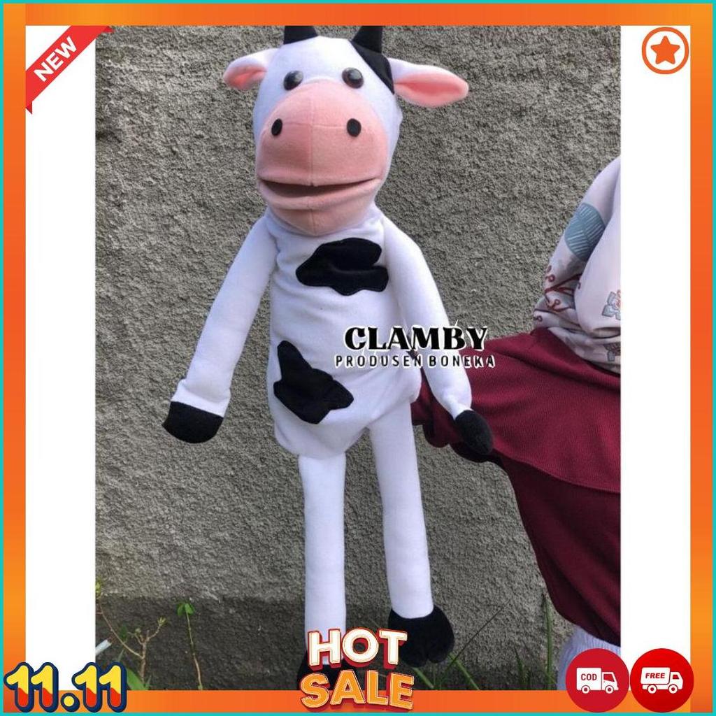 Boneka Muppet Sapi Rusa Bebek 85Cm Bahan Lembut Halus | Boneka Jumbo Peraga Edukasi Anak Anak [J6]