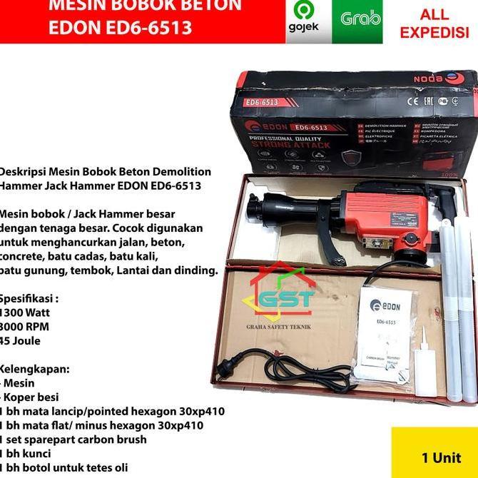 mesin bobok beton demolition hammer ed66513 EDON/jack hammer ed6-6513