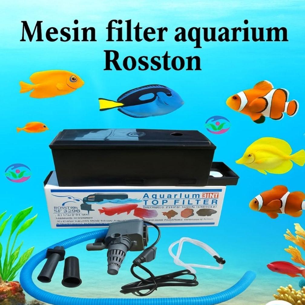 Mesin Box Filter Aquarium Kumplit  Sp 1200 + Kapas Komplit Tingal Cokok Aja