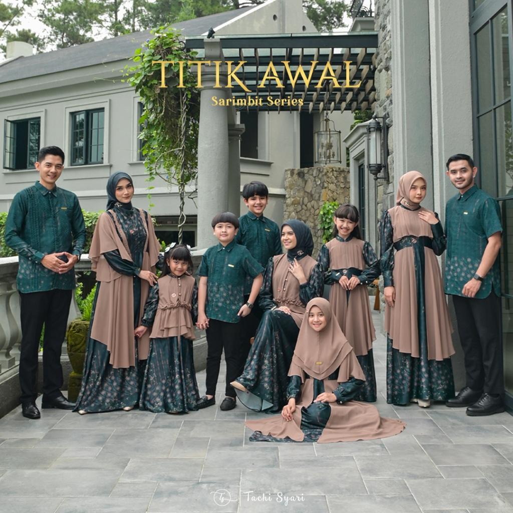 Tachi Syari - Titik Awal Sarimbit Keluarga Couple Family Set Sarimbit Kondangan  - Slate Turkish