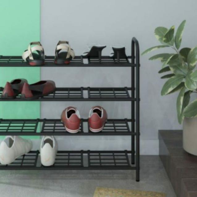 Rak Sepatu Sandal Rak Sepatu Besi Rak Besi 4 Susun Orbitrend