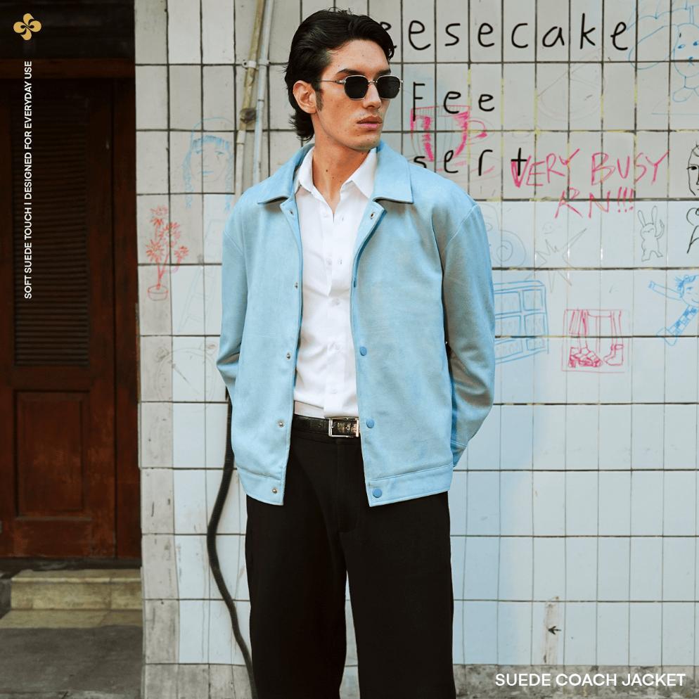 Suede Snap Button Jacket Limited