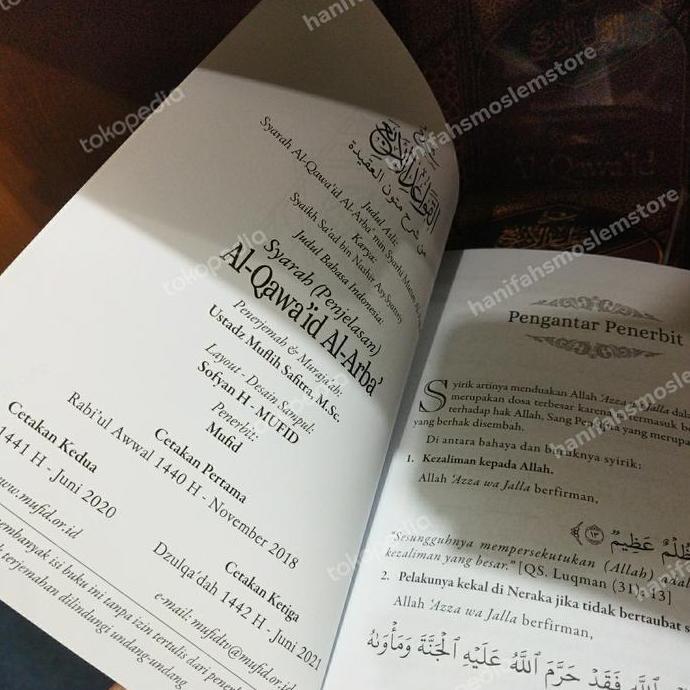 Syarah Al Qawaid Al Arba Mufid Qawaidul Arba Memahami Kemusyirakan
