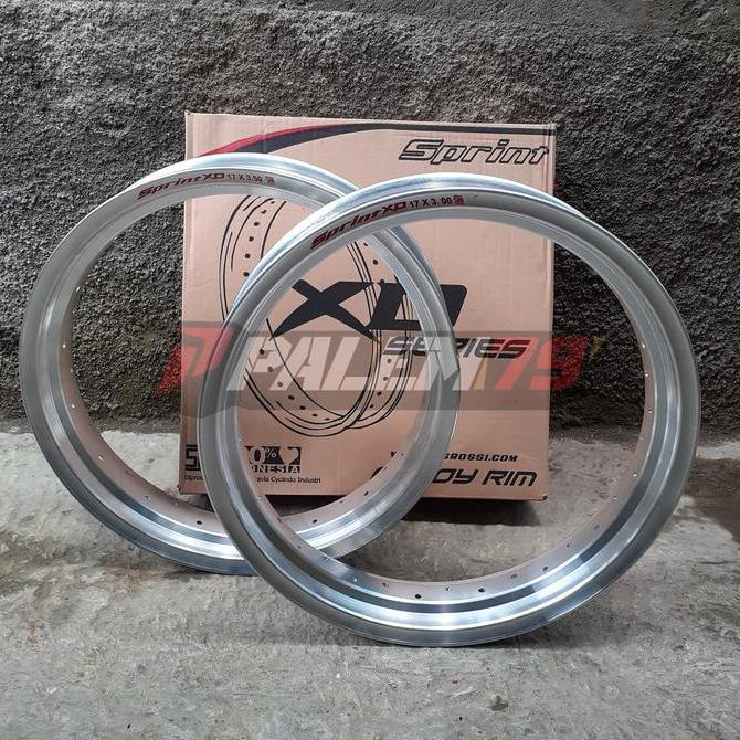 Velg Silver Supermoto KLX Dtracker CRF 150 17 300 350 Lubang 36