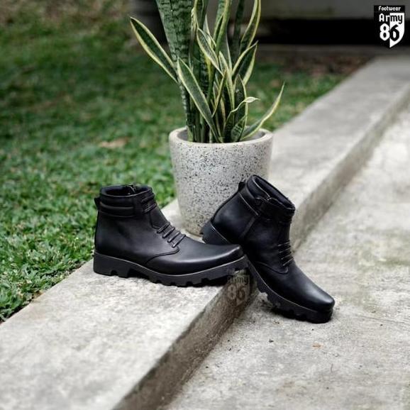 Sepatu PDH Army 86 TNI POLRI - Navy Dop