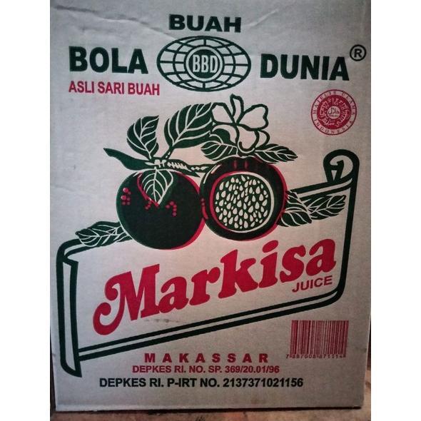 BestPromo Sirup Buah Markisa Merek ,Bola Buah Dunia Asli 100% Asli Dari Makassar Isi 630 Ml X 3 Boto