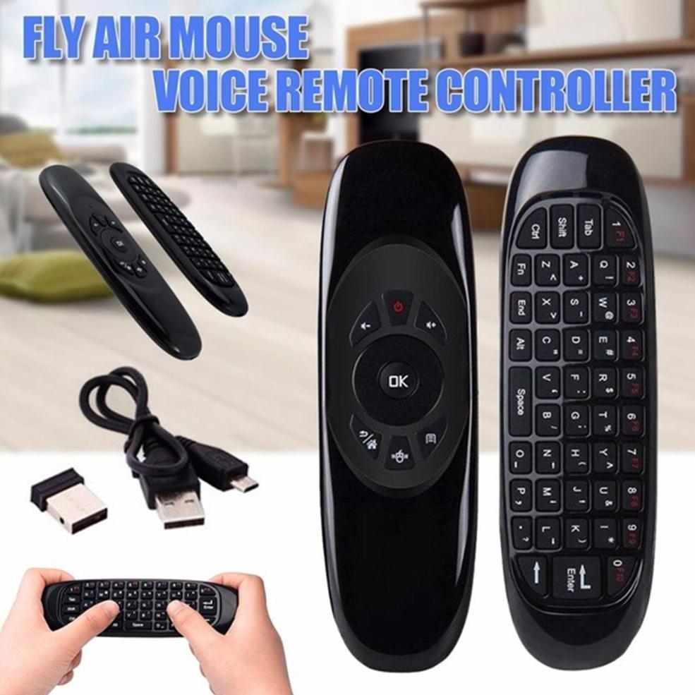 Remot Gyroscope Keyboard + Mouse Smart TV Box STB C120 Mini Air Mouse Wireless 2.4G Keyboard GYRO
