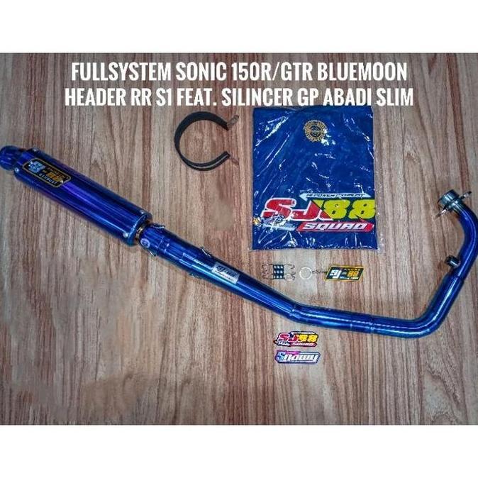 Knalpot Racing SJ88 Full System Sonic RR S1 Bluemoon