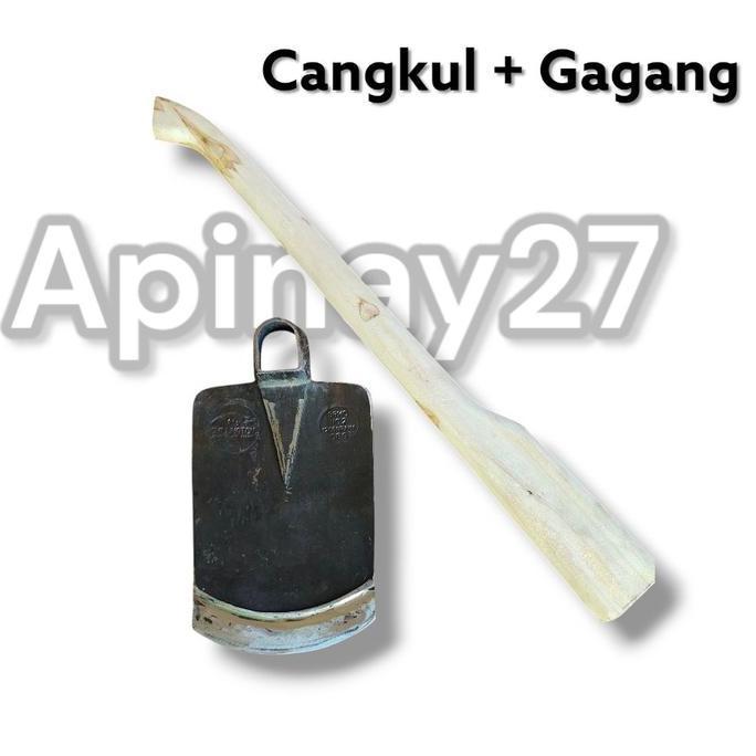 Cangkul Crocodile Sambung Wojo Anti Lengket Sepuhan Tua - Cangkul Sawah Super Tajam Allshop
