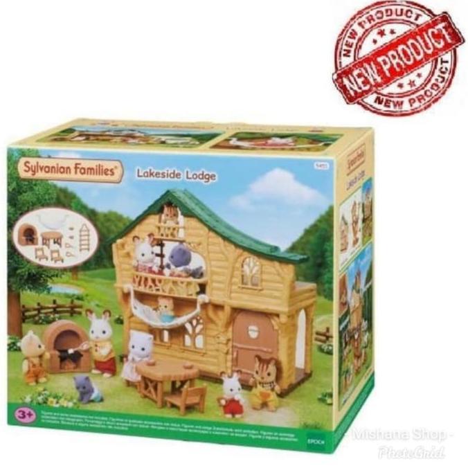 Rumah Kayu Sylvanian Families Lakeside Lodge