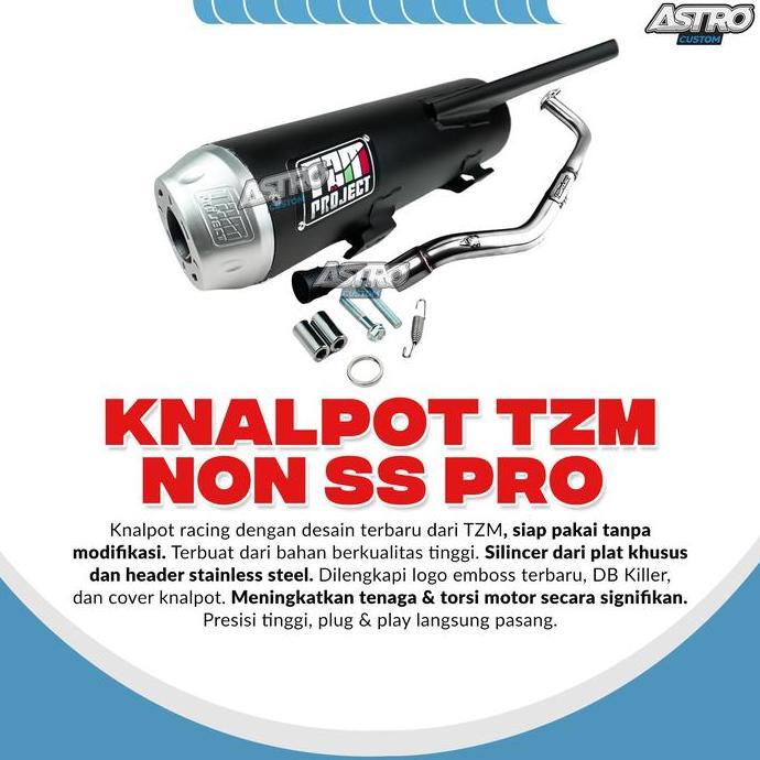 TZM Knalpot Project BeaT Fi ESP Scoopy Fi ESP STD Non SS Pro FULL PACK Silincer Racing