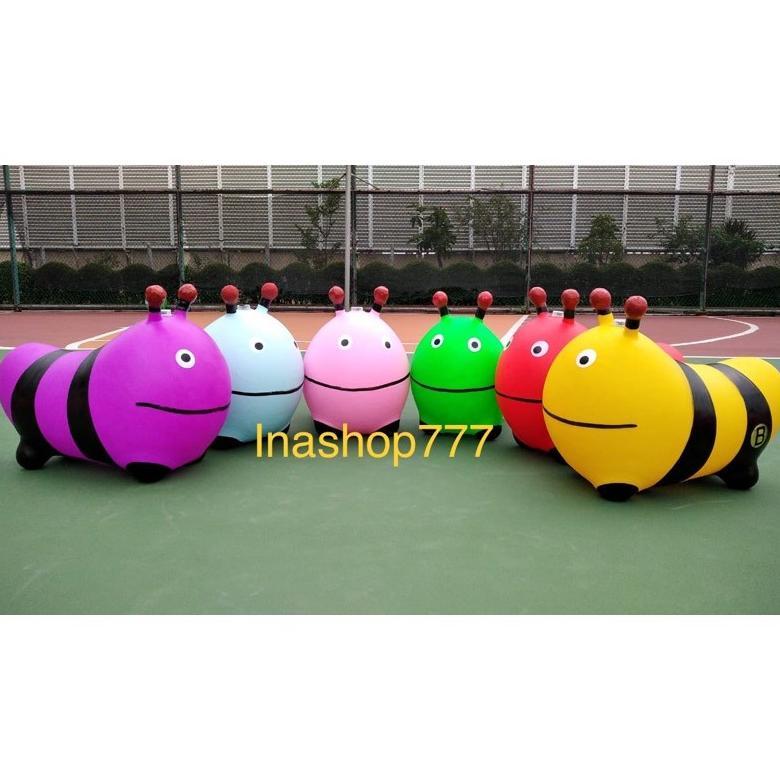 ANIMAL JUMPING MUSIC KARET TEBAL ULAT (MODEL TERBARU) UKURAN JUMBO / CQJ-01 / (SNI) MAINAN KUDA KUDA