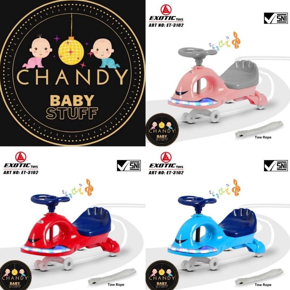 SWING CAR ET-3102/ET 3101/ET 3104 / ET 3106 / ET 3105 EXOTIC RIDE ON TOYS DAN MOBIL ANAK ET 2145 (MO