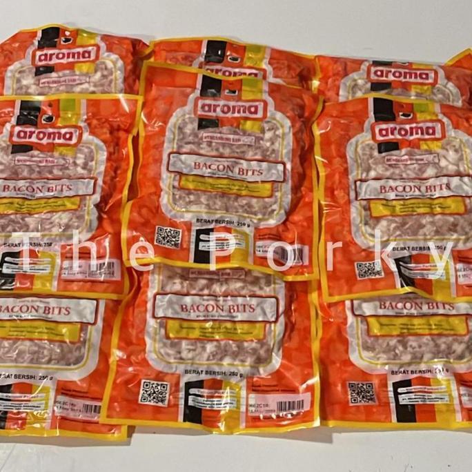 BACON BITS (streaky bacon dipotong kotak2 kecil) @ 250GRAM