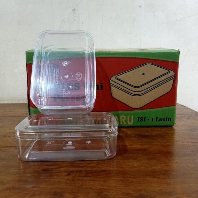 Tmpt- Toples Kue Kering Plastik Vini/Persegi Panjang - 250 Gr